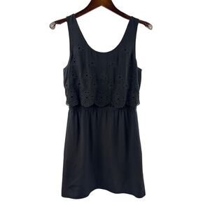 broadway and broome silk dress Broadway & Broome Madewell Silk Dress-Brown Blue Print-Elastic Waist-Size 0